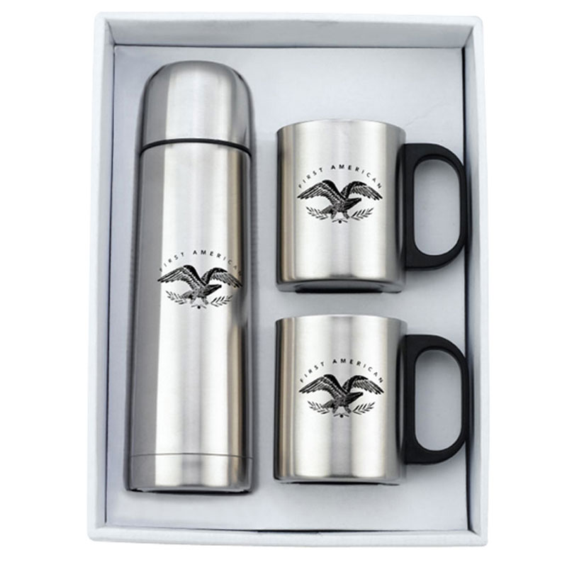 Stainless Steel Mugs & Thermo Set